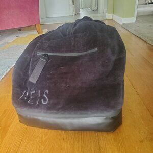 Beis Black Terry Cooler Backpack